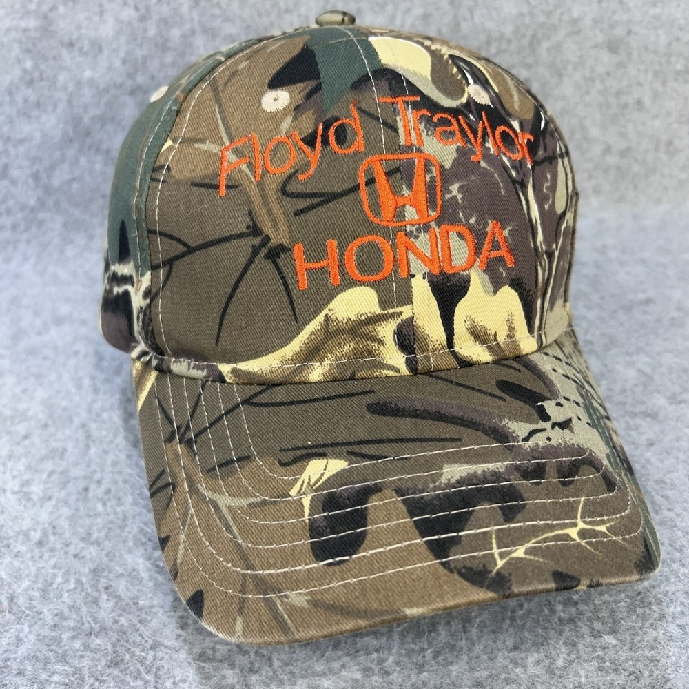 Honda‎ Floyd Traylor Camo Hat Cap OTTO Orange Embroidered Strapback